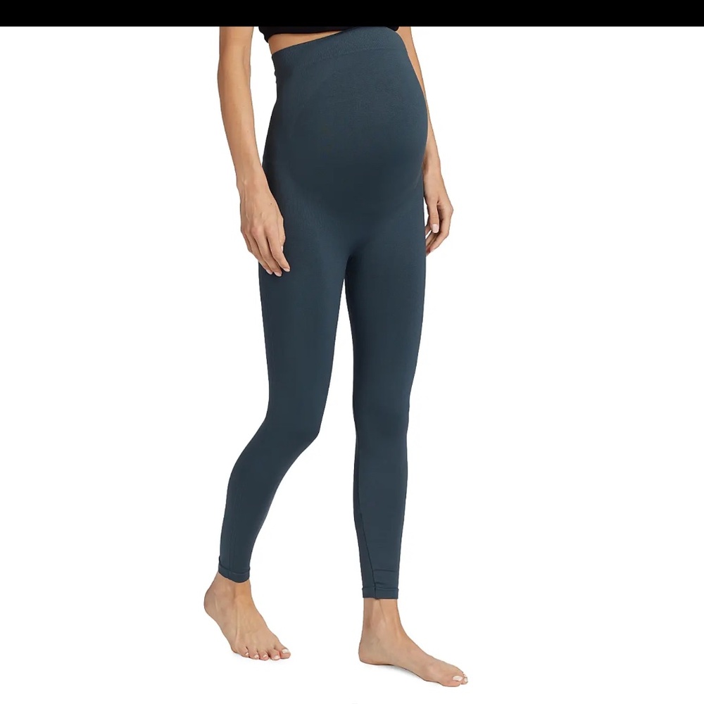 NWT Blanqi Everyday Maternity Belly Support Leggings in Storm Medium